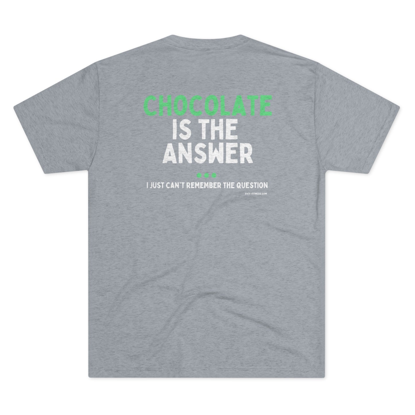 Chocolate is the Answer Triblend Tee