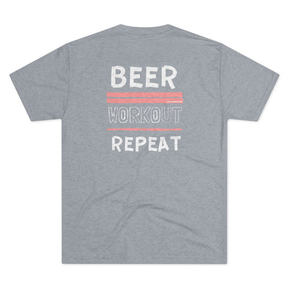 Beer. Workout. Repeat. - Triblend Tee