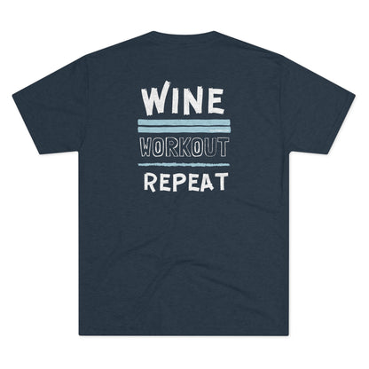 Wine. Workout. Repeat. - Triblend Tee