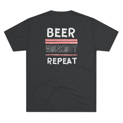 Beer. Workout. Repeat. - Triblend Tee